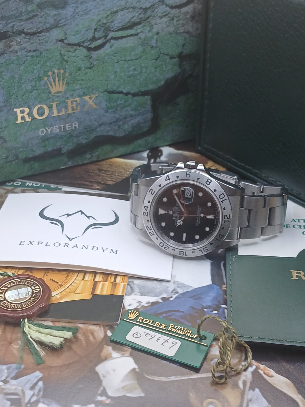 ROLEX Explorer II "Tritium" – Ref. 16570 – Full Set
