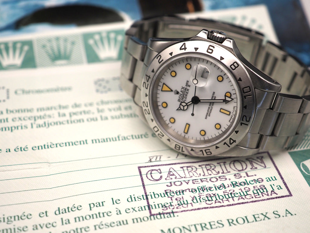 Rolex Explorer II ref. 16570 "Chicchi di mais" - Full Set