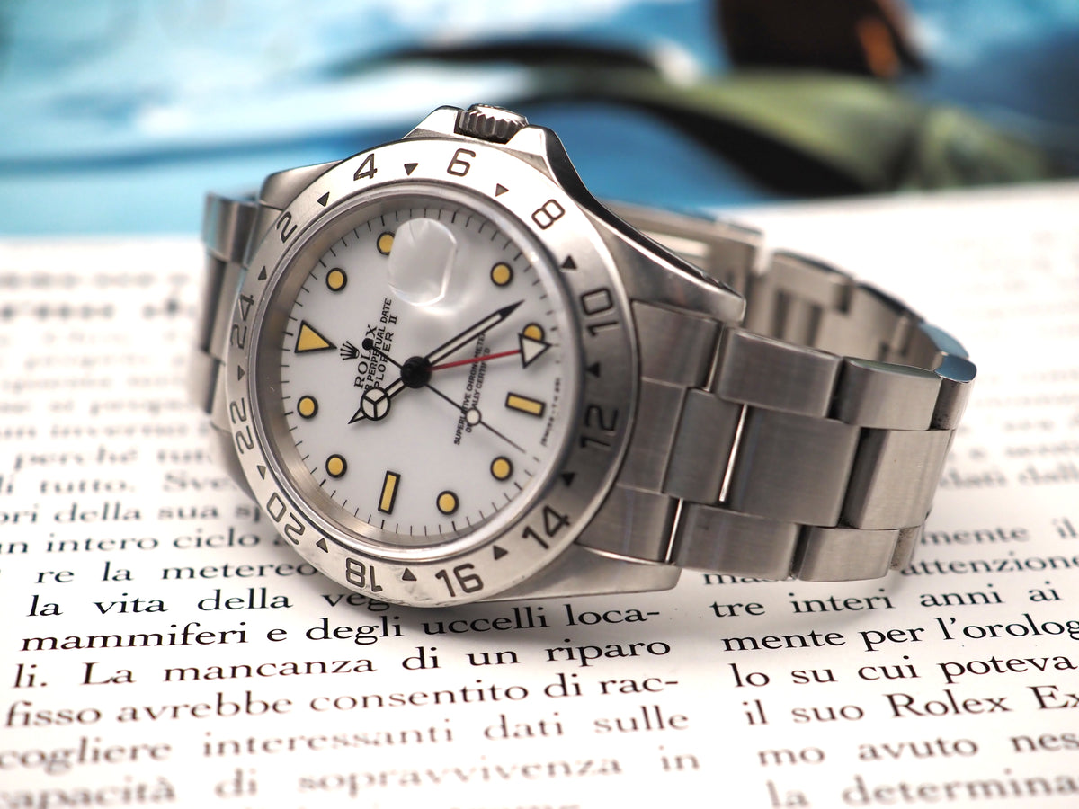 Rolex Explorer II ref. 16570 "Chicchi di mais" - Full Set
