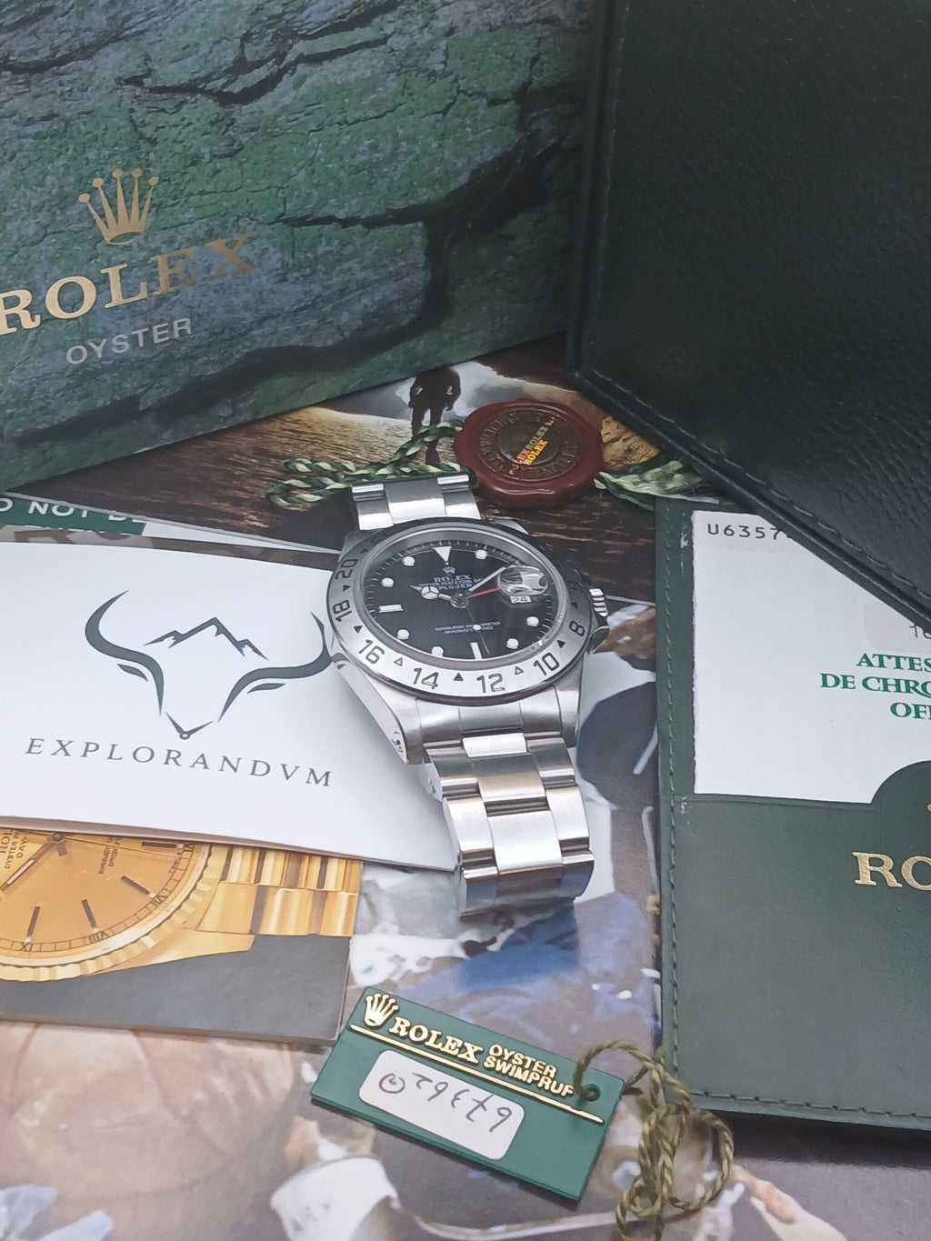 ROLEX Explorer II "Tritium" – Ref. 16570 – Full Set