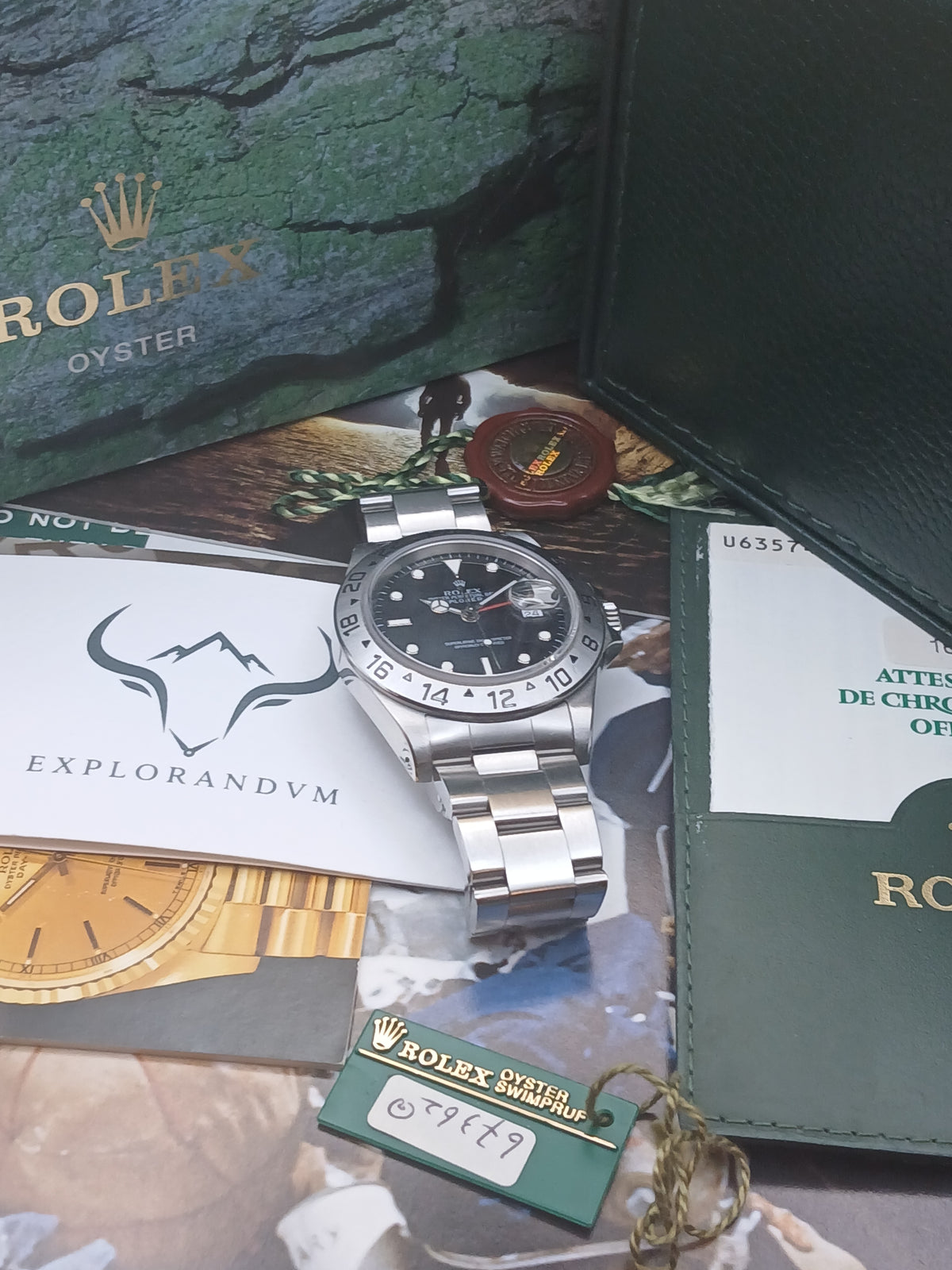 ROLEX Explorer II "Tritium" – Ref. 16570 – Full Set