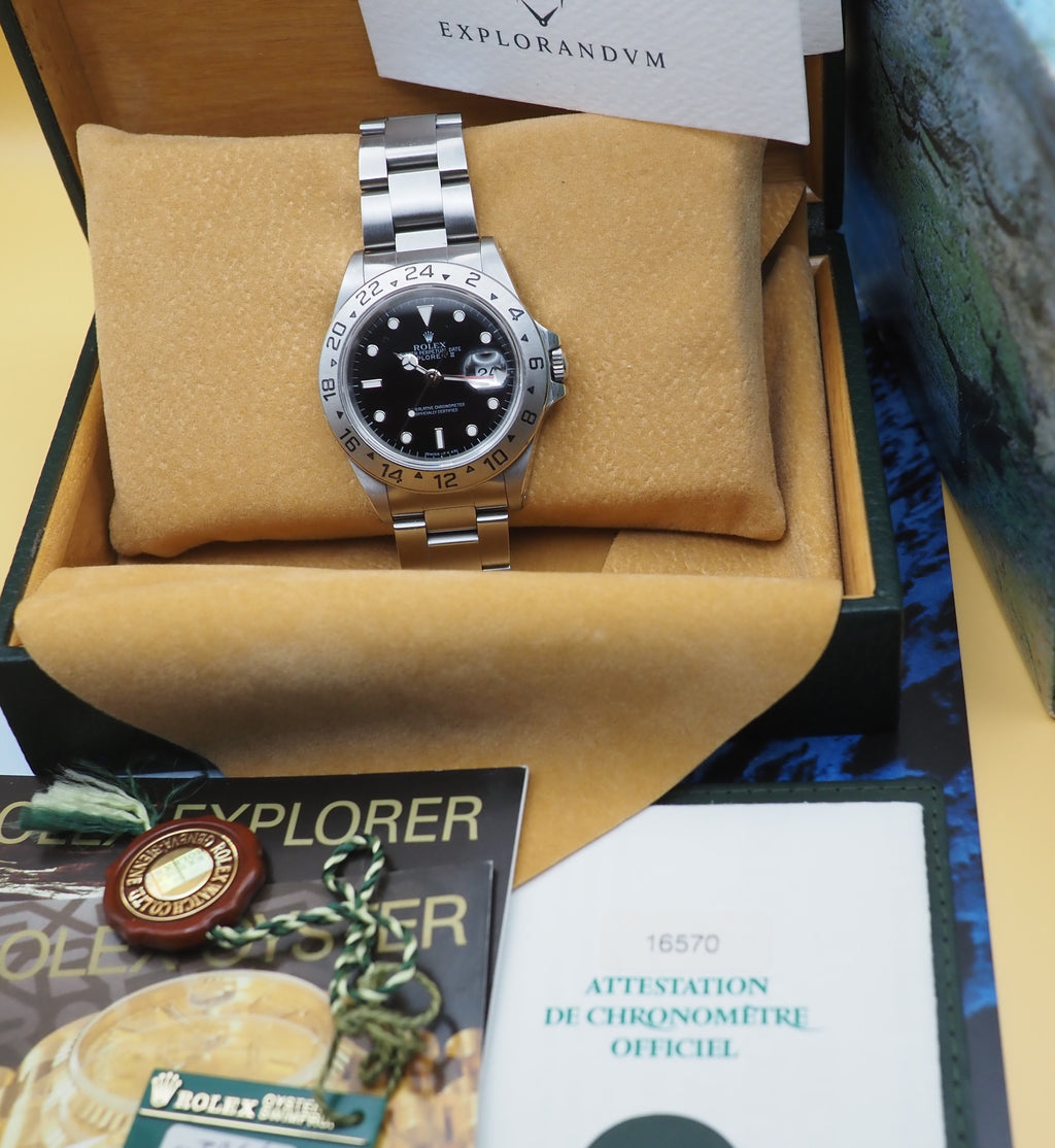 ROLEX Explorer II "Tritium" – Ref. 16570 – Full Set