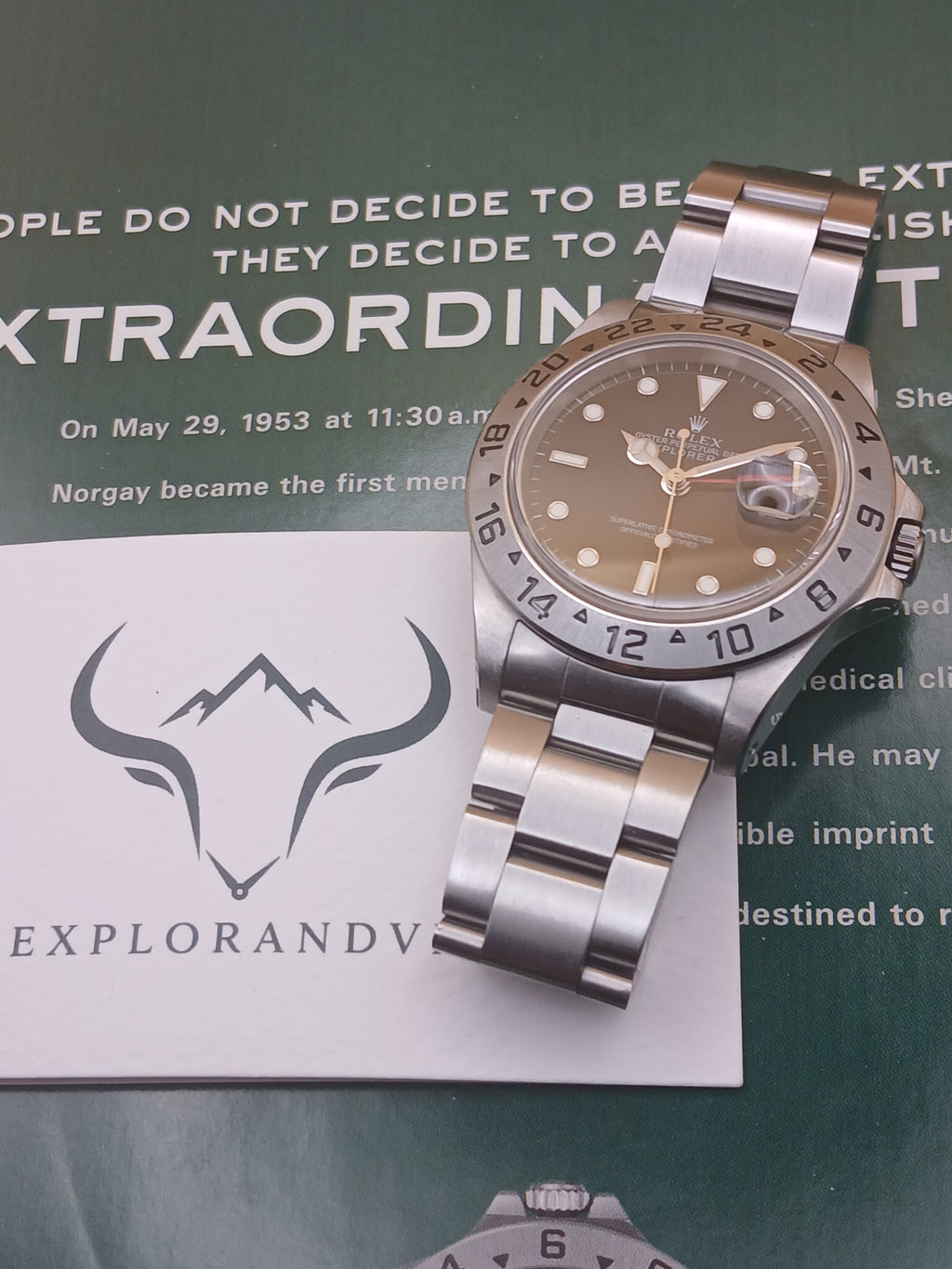 ROLEX Explorer II "Tritium" – Ref. 16570 – Full Set