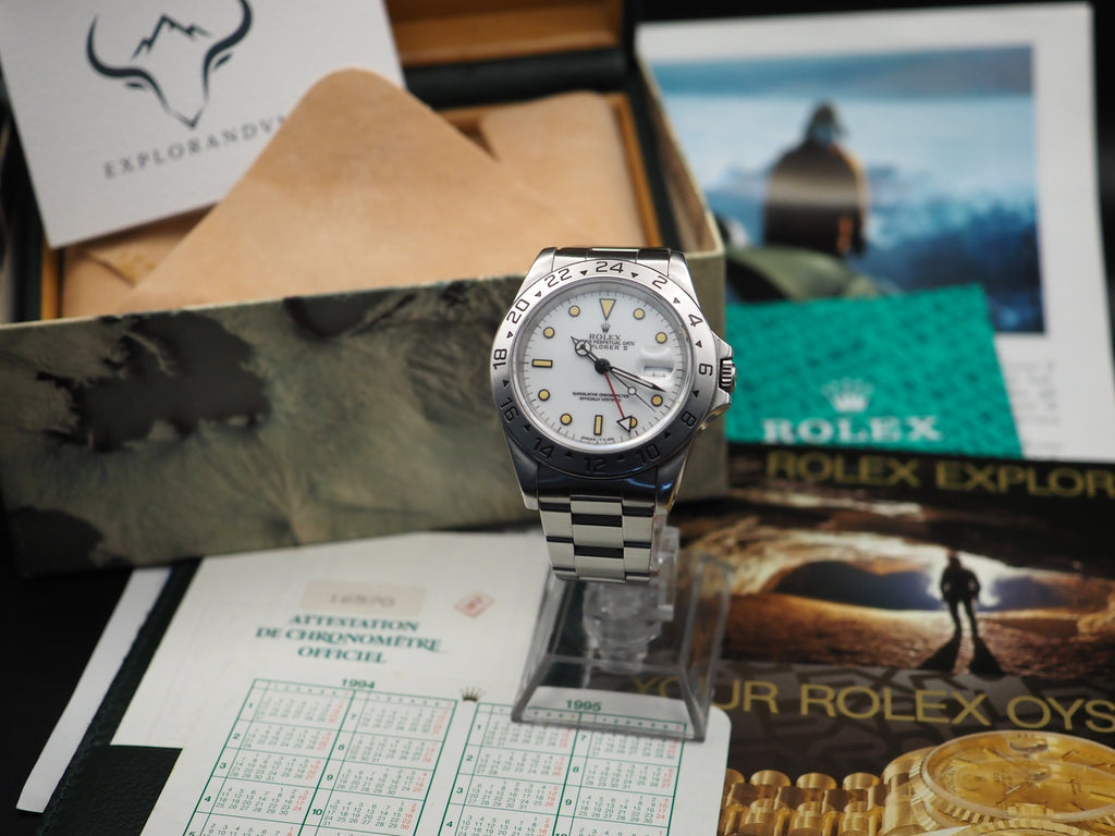 Rolex Explorer II ref. 16570 "Chicchi di mais" - Full Set